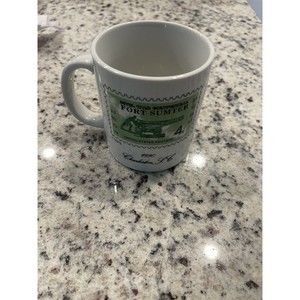 1990 Limited Edition Charleston South Carolina Fort Sumter Stamp Coffee Cup